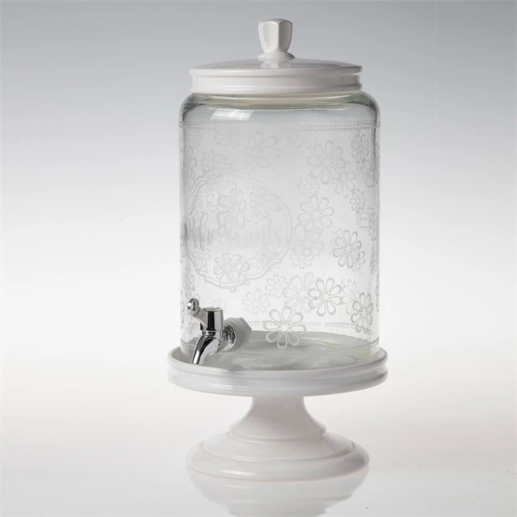 Glass Jar Drink Dispenser