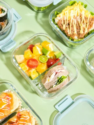Solucions d'emmagatzematge sostenibles: envasos d'aliments de vidre borosilic...
